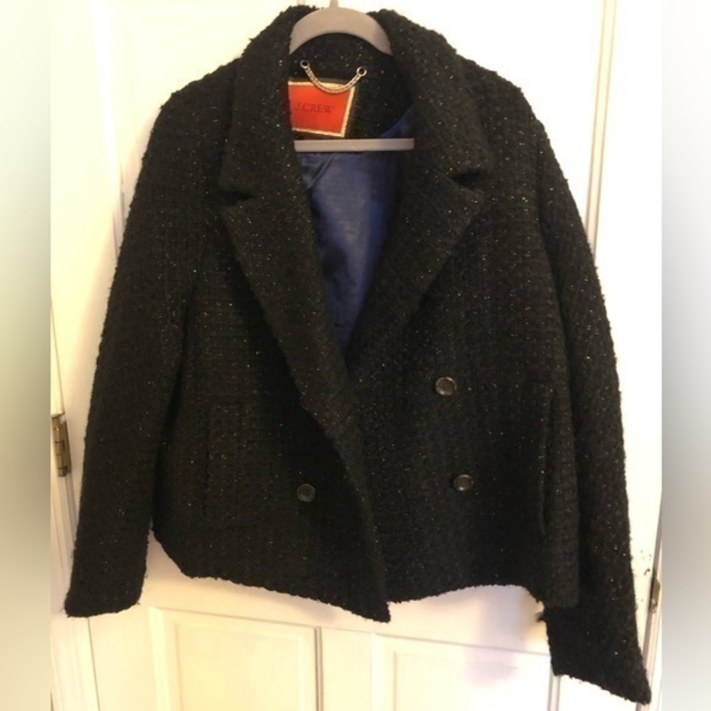 J. Crew Nello Gori Italian Luxe Tweed Blazer Coat
